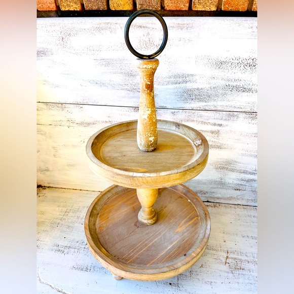 *Weathered Two Tiered Tray - Picture 1 of 13